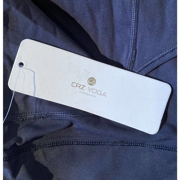 NWT CRZ Yoga Side Pocket Compression Leggings Size Small Women’s Navy - Picture 6 of 12